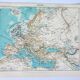 Antique engraving 1898, Europe, map, European Union • Lithograph, original illustration