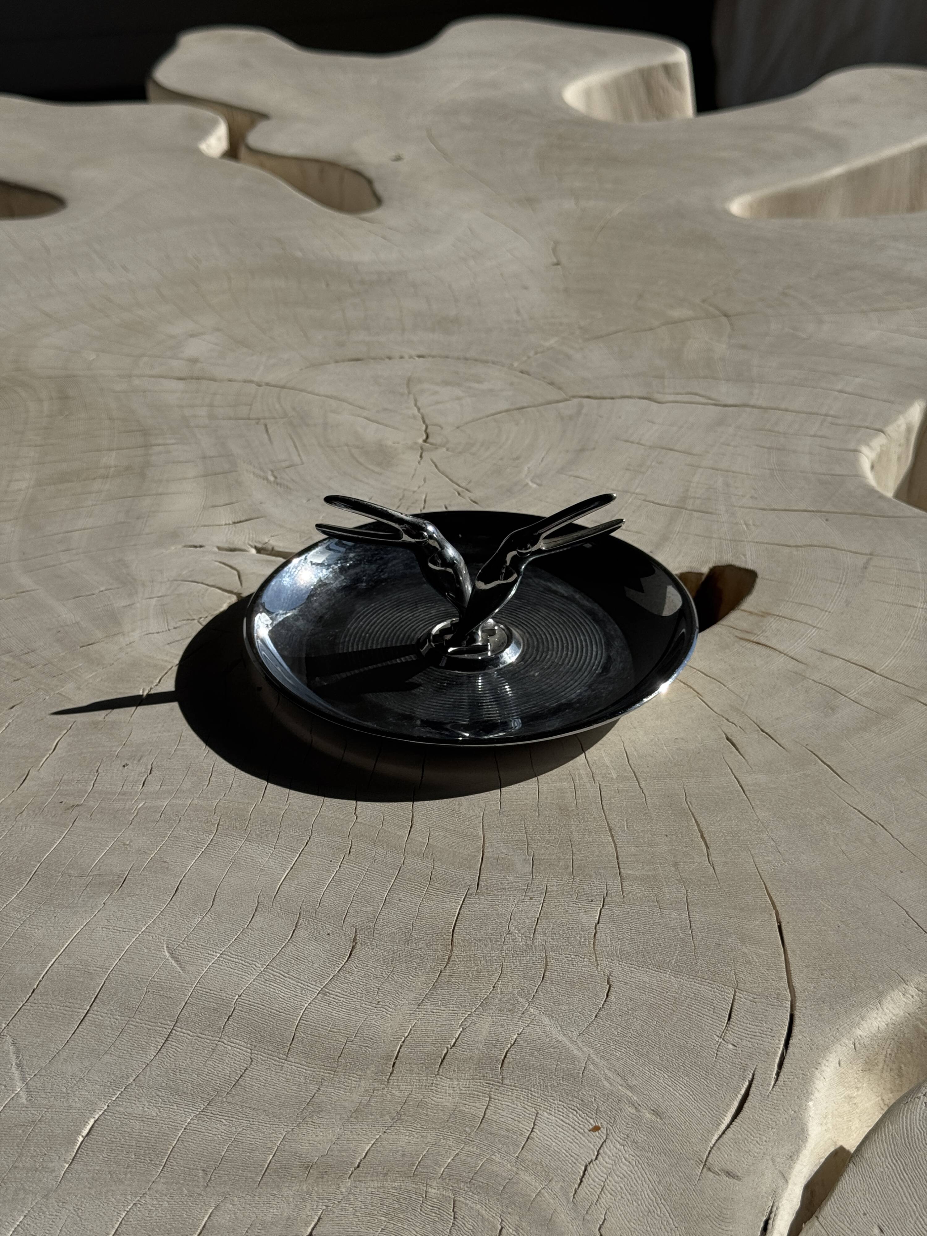 Pincherette 1950 USA Chrome Toucan Cigarette Holder