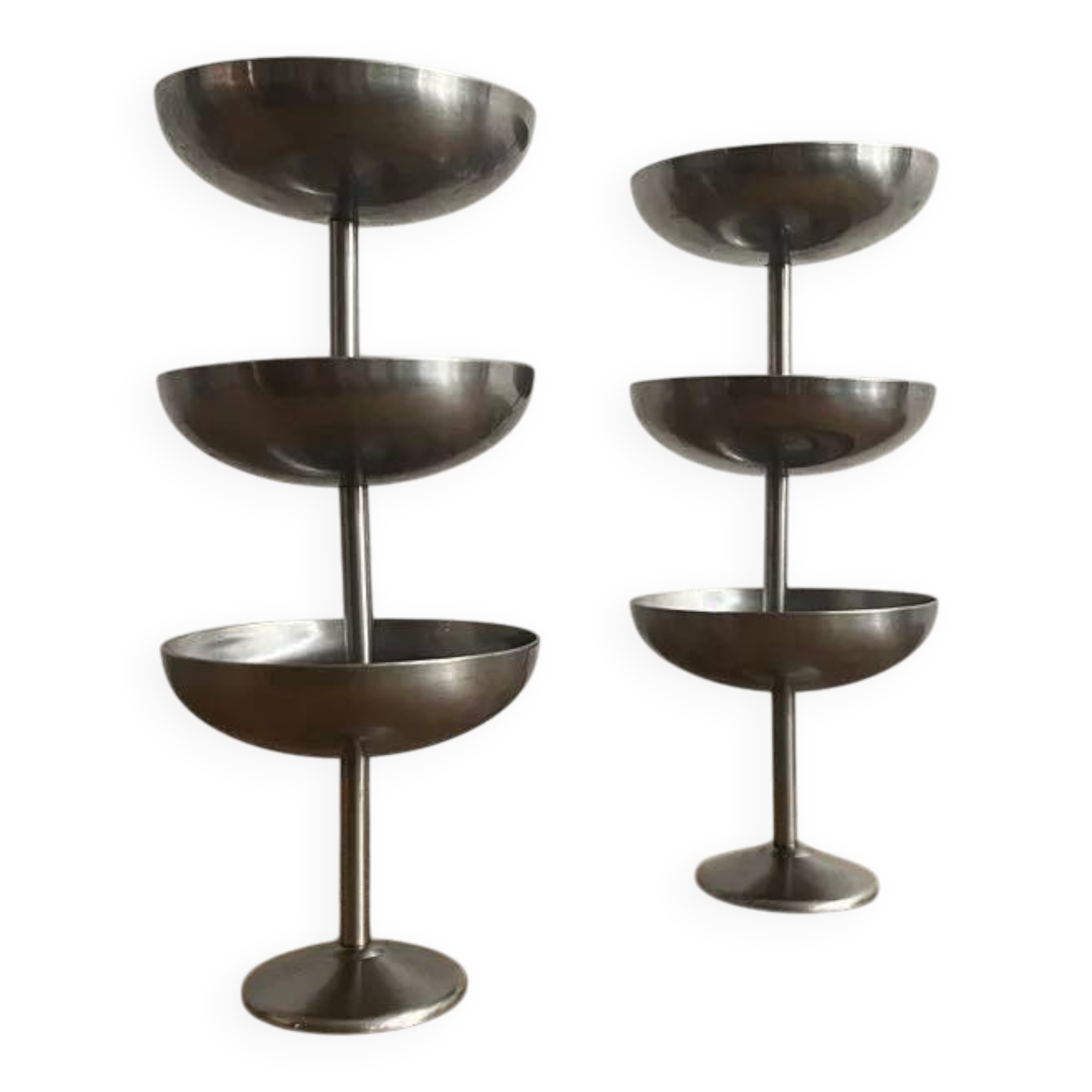 Coupes à glace vintage en inox