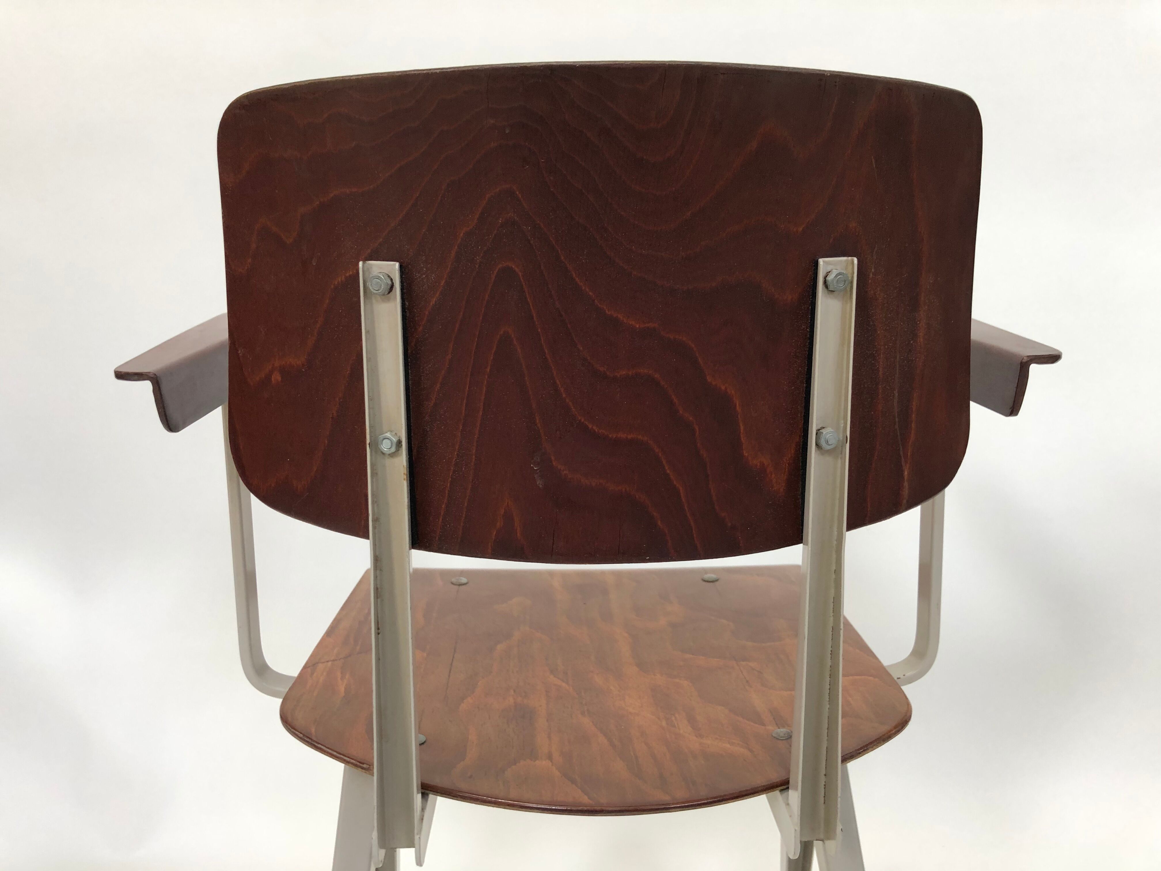 Vintage Galvanitas S16 chair with armrests, 1960 Netherlands