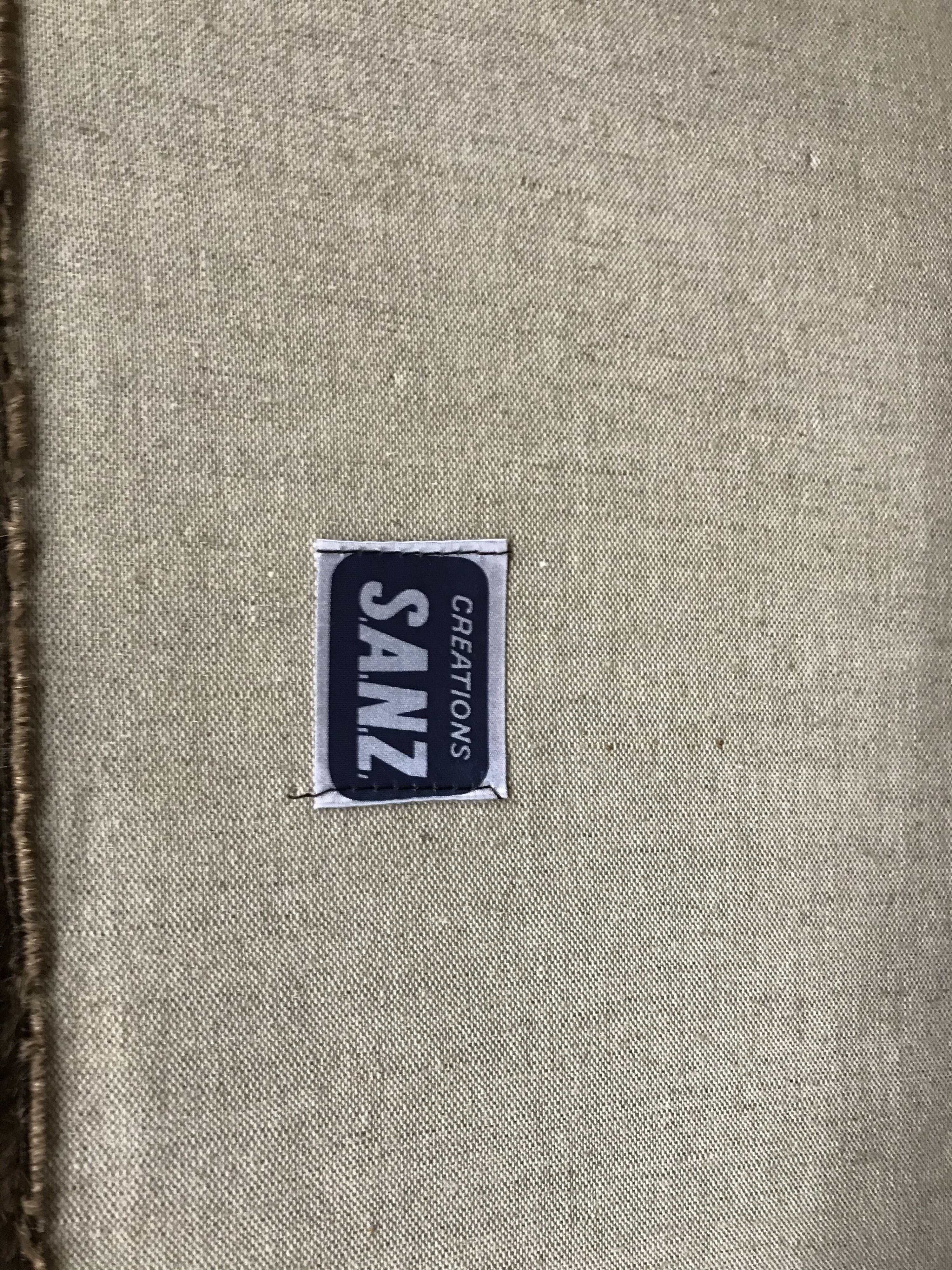 Sofa lounge two velvet armchairs 1970 Sanz