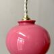 Suspension ball in opaline pink candy 50s