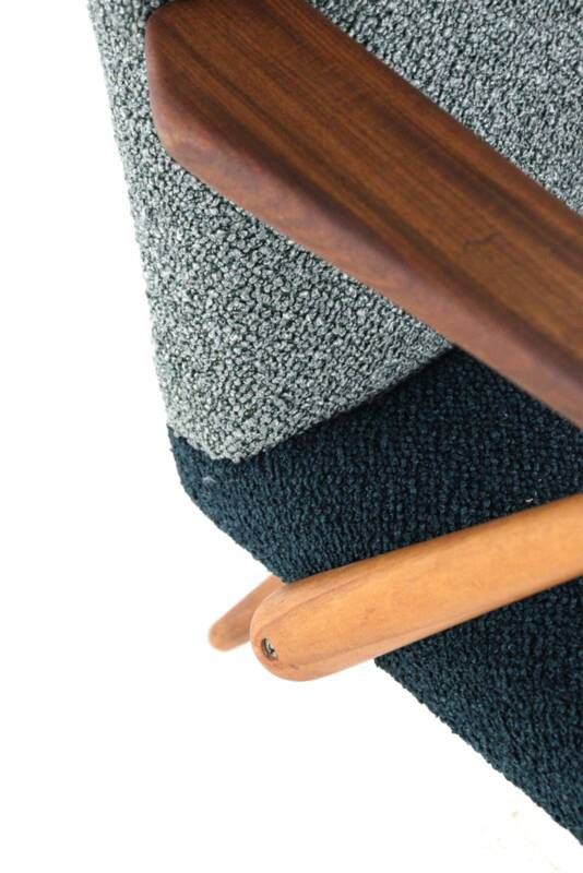 Fauteuil Akerblom bicolore - design scandinave - moderne du milieu du siècle