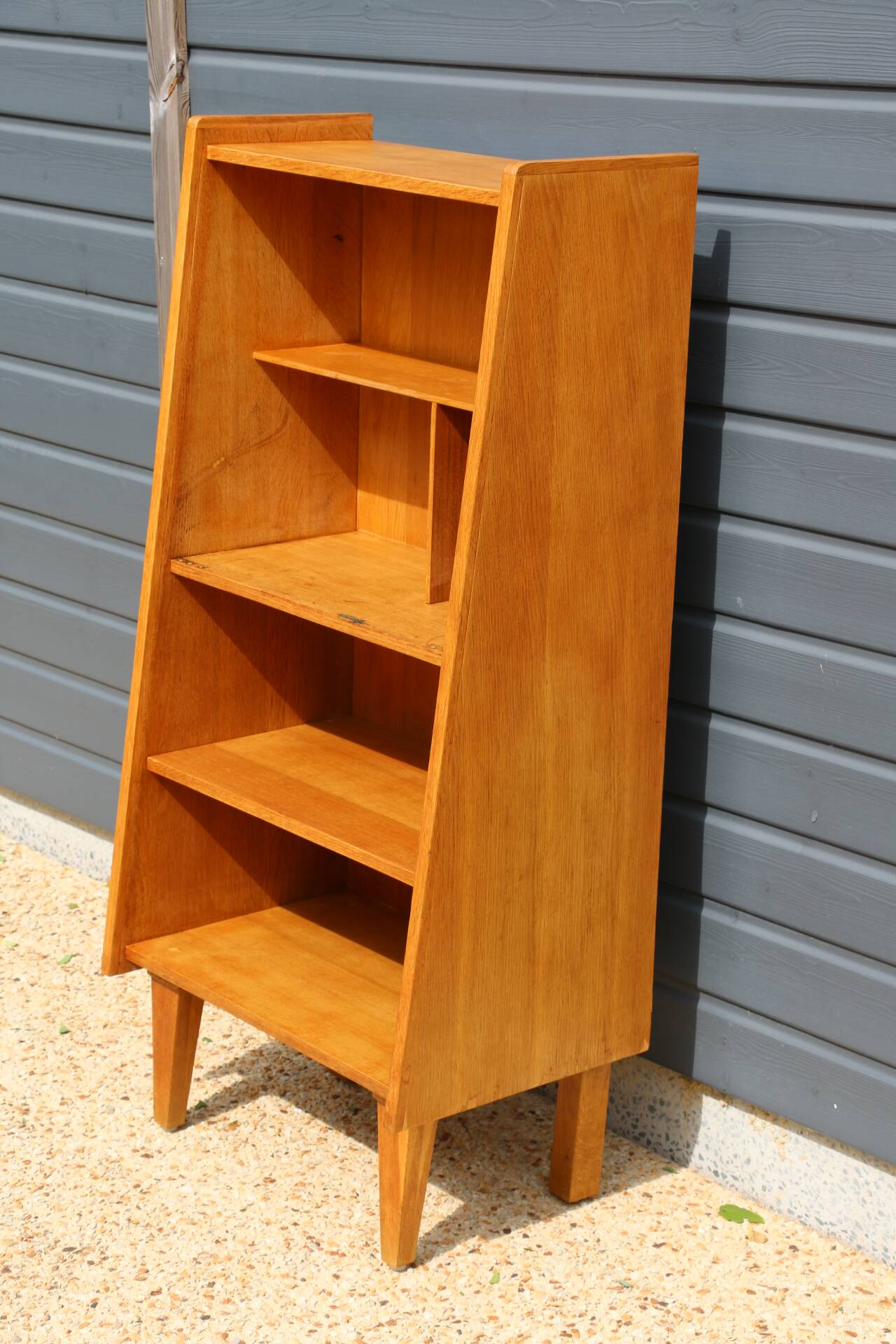 Meuble bibliothèque niches 1950