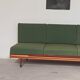 Green folding bench sofa by UP Zavody 1970