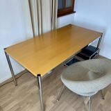 USM Haller desk in natural lacquered beech