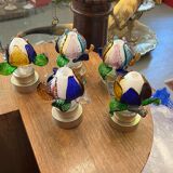 Rare series of 5 Murano Borek Sipek (1949-2016) flower-shaped sconces