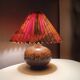 Lampe en céramique avec abat-jour 80s