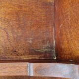 1950s mahogany wood wall shelf