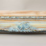 Wooden frame in Louis XV style. Baroque frame. Style of the frame.