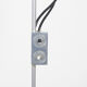 Peter Nelson brushed aluminium FA floor lamp, 1960's