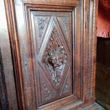 Buffet double-corp style Louis XIII 18eme siècle chène massif