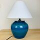 Lamp Aldo Londi Rimini, blue ceramic