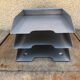 Range documents bureau 3 cases metal industrial grey vintage