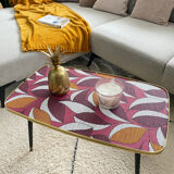 Vintage coffee table legs compass