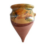 Glazed terracotta pot