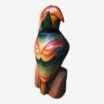 wooden parrot