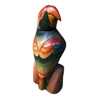 wooden parrot