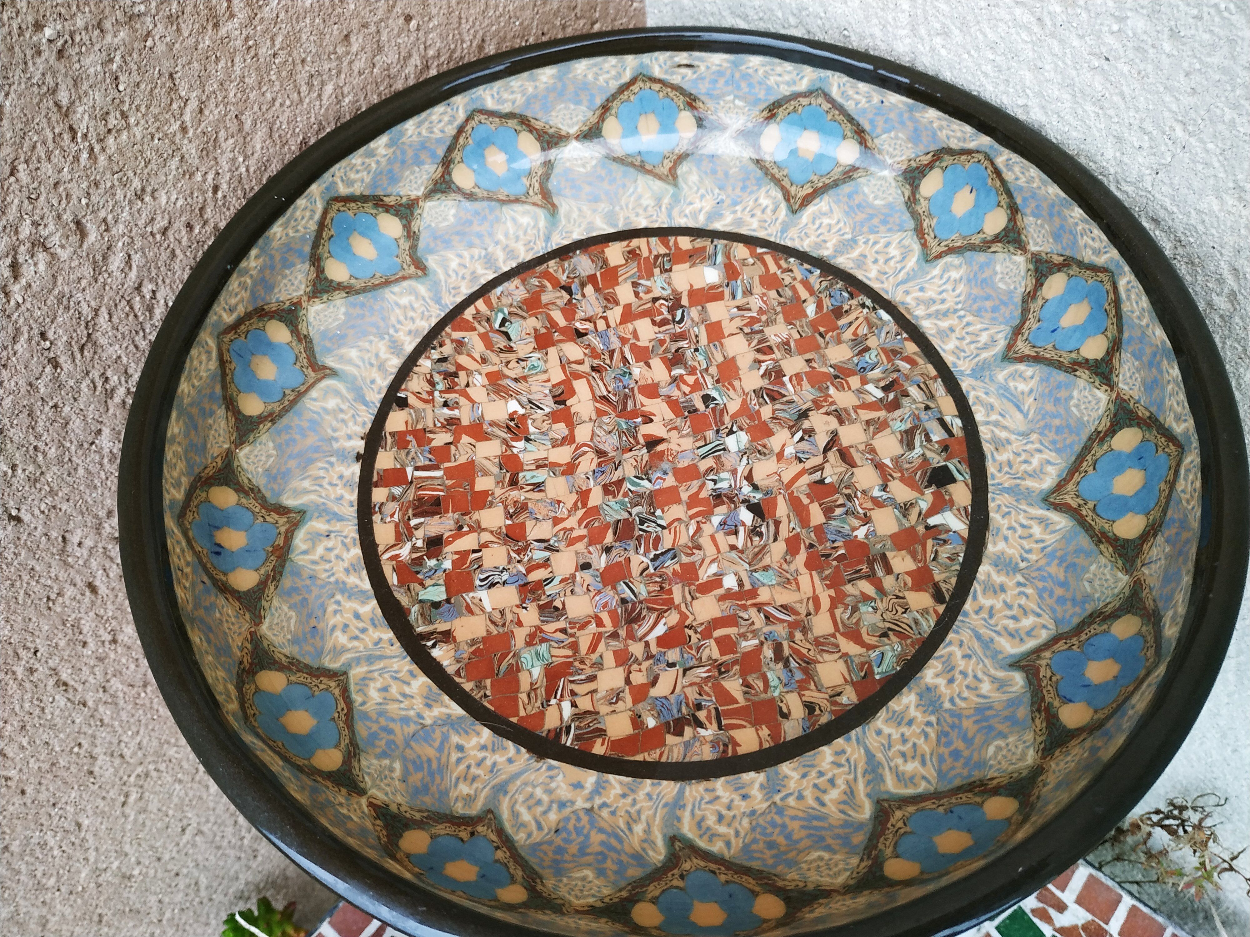 Cup Vallauris signed by Gerbino 26 cm