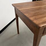 1900 solid walnut desk with two drawers