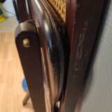 Wooden folding chairs and caning