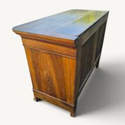 Commode Louis-Philippe en bois blond 4 tiroirs, XIXe