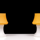 Murano Glass Table Lamps Brilliant Leuchten, 1970s