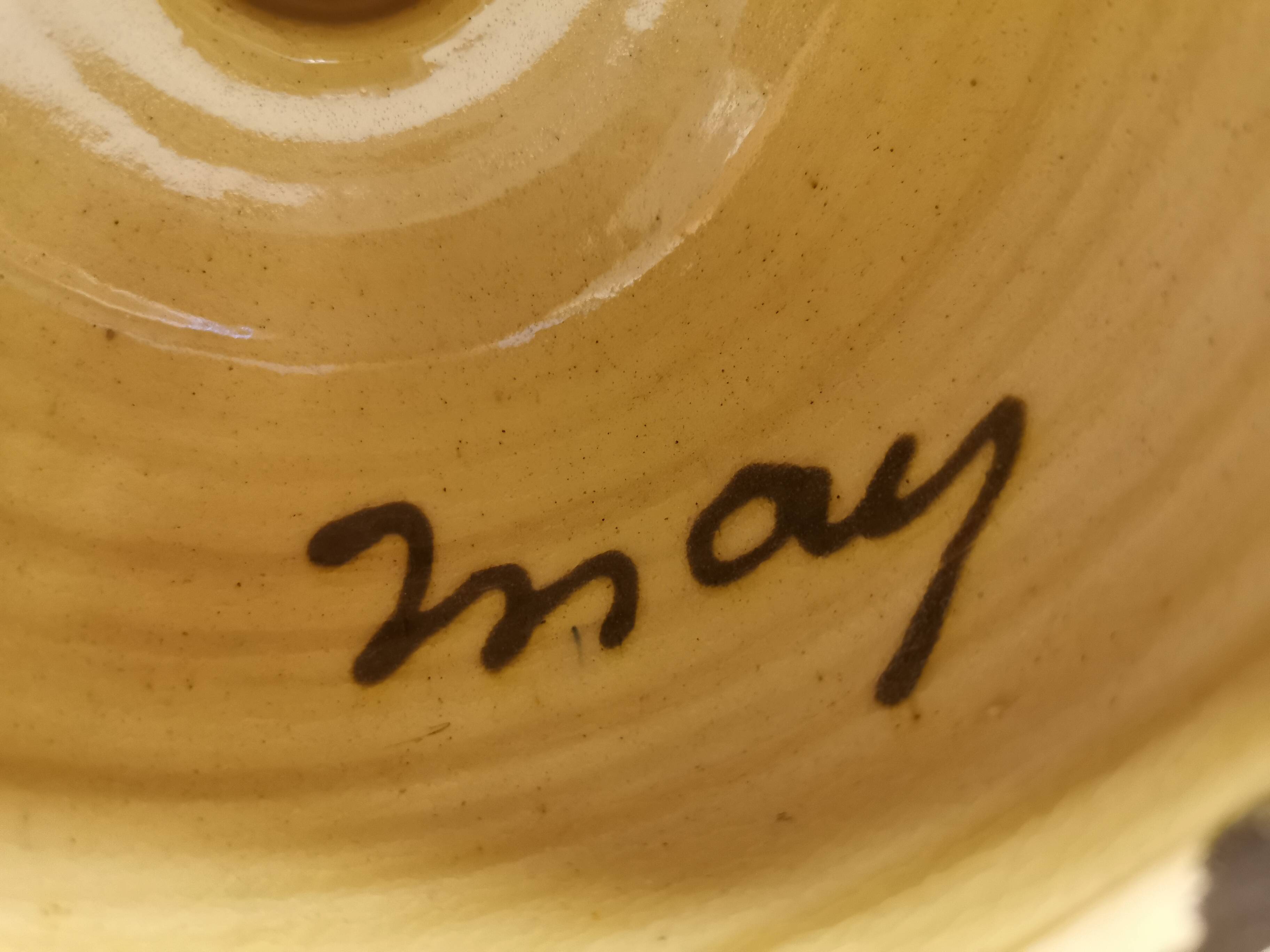 Lampe de table en céramique de Marianne May début des années 1970 Danemark