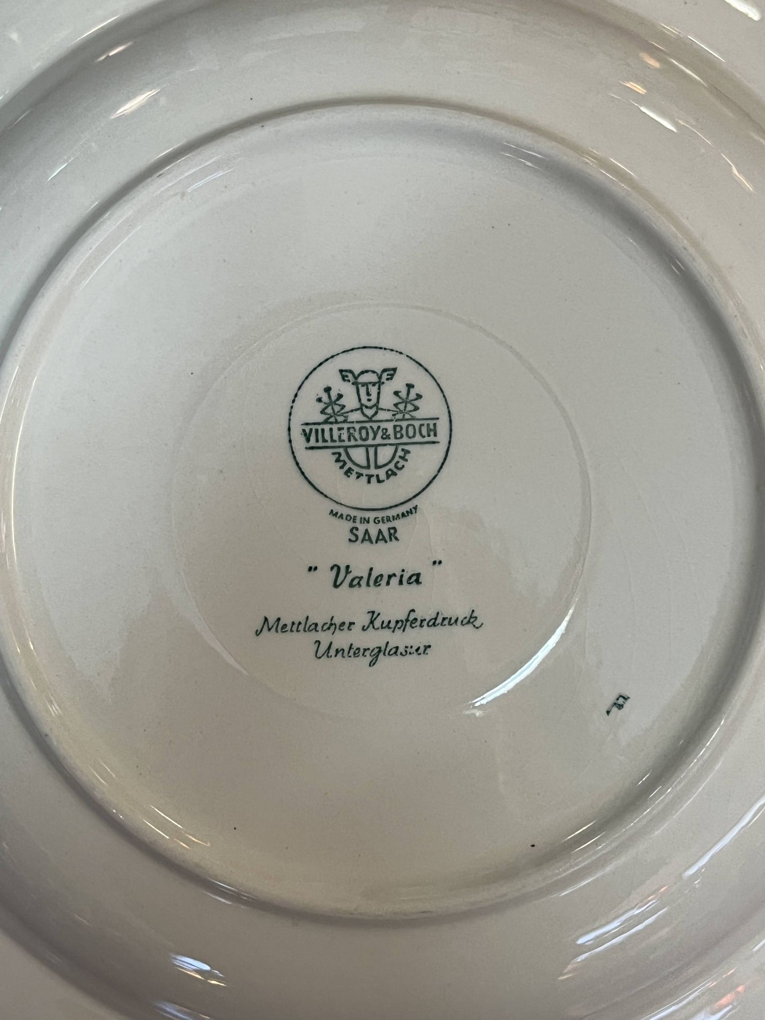 Art de la table, service porcelaine Villeroy et Boch Valeria XXème