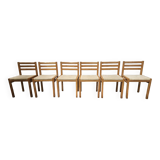 Set of 6 Swedish chairs 1970