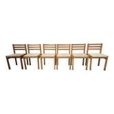 Lot de 6 chaises suédoise 1970"