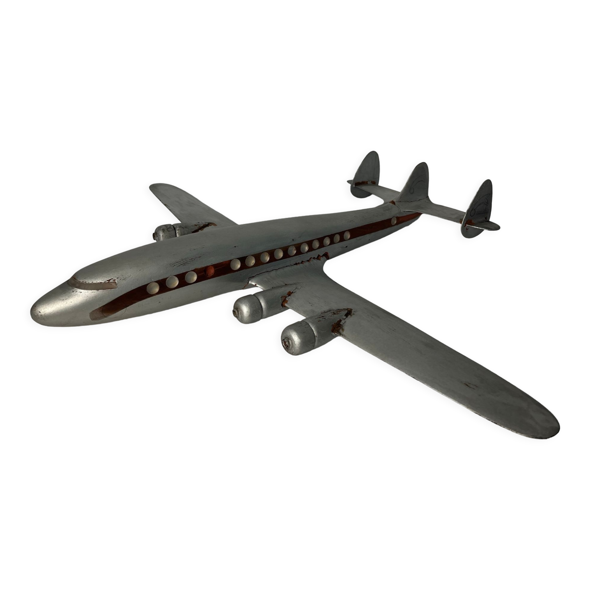 Model airplane Constellation in wood 1960