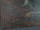 Old oil on canvas animated forest landscape 55x46 cm vintage 50s
