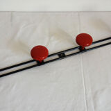 Vintage metal wall coat rack
