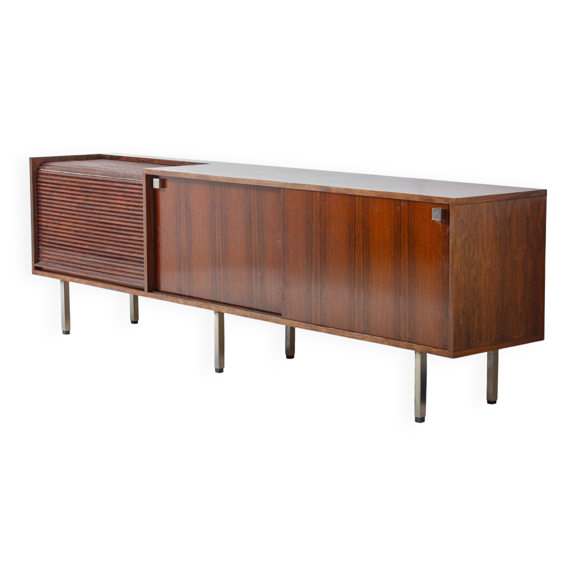 Rare mid-century sideboard bar unit in teak by Belform, 1960