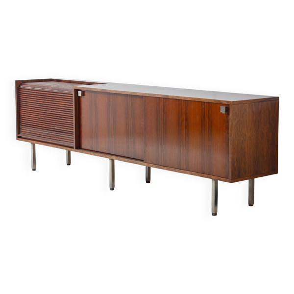 Rarissime buffet bar des années 60 en teck par Belform.