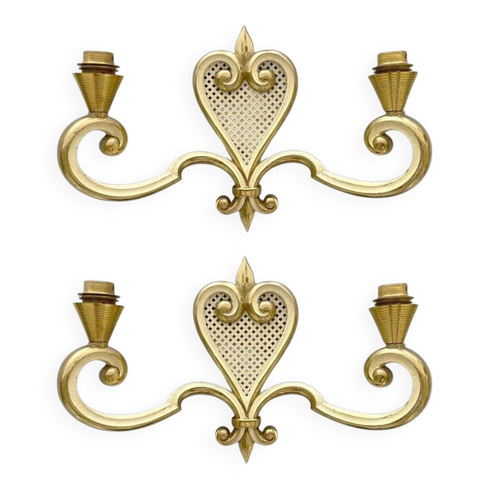 Paire d’applique années 50 de la Maison Arlus