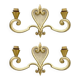 Paire d’applique années 50 de la Maison Arlus
