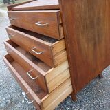 Vintage 50s Chest of Drawers with Compass Legs