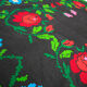 Traditional and ancient romanian rug with bohemian floral motifs 155x215cm