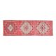 1970s Pink Turkish Handmade Vintage Oushak Wool Runner 84x269