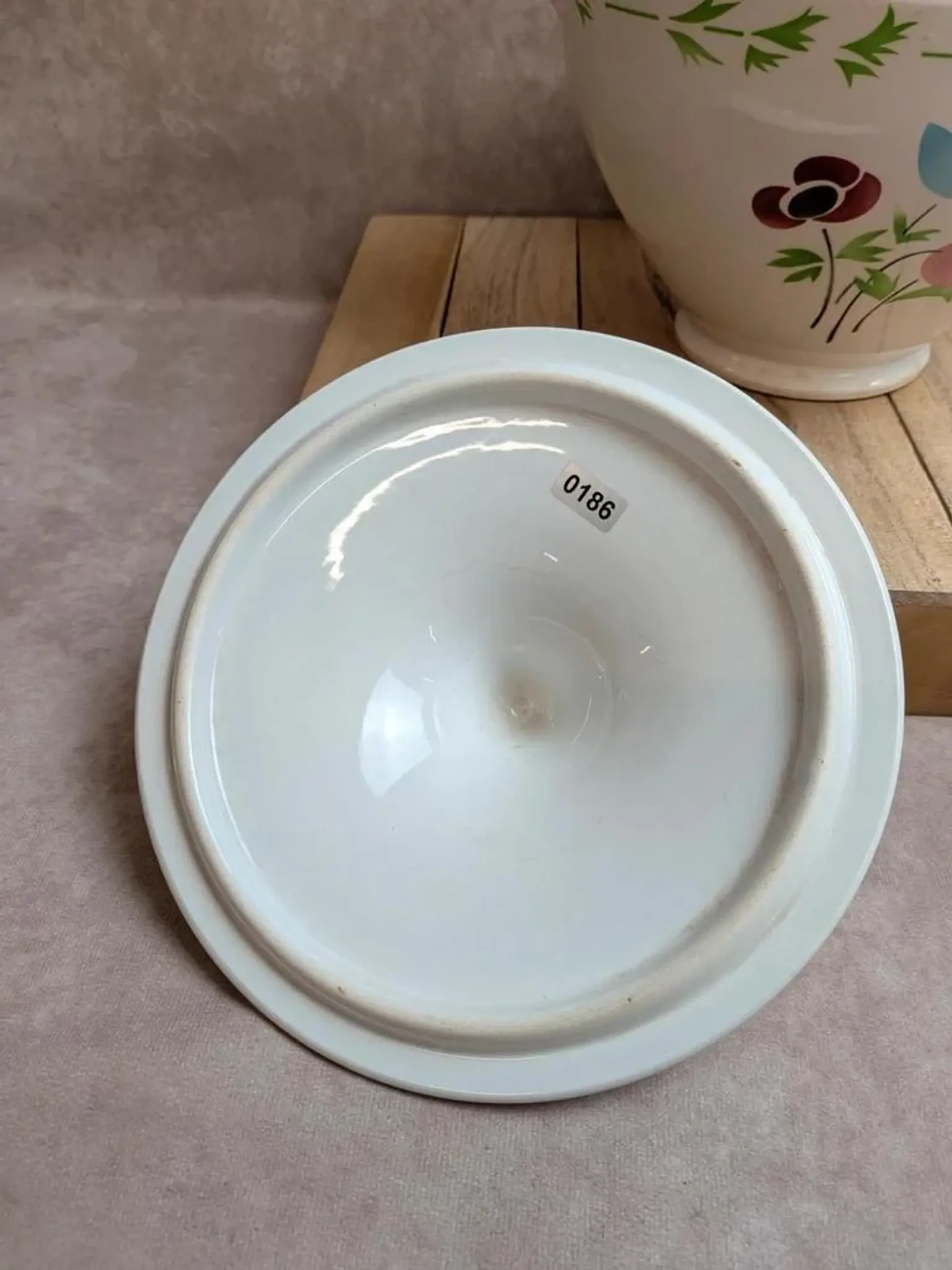 Antique ironstone soup tureen Digoin Sarreguemines – Poupette model – Vintage