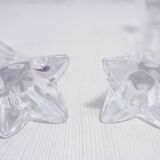 Pair of Nachtmann crystal candlesticks