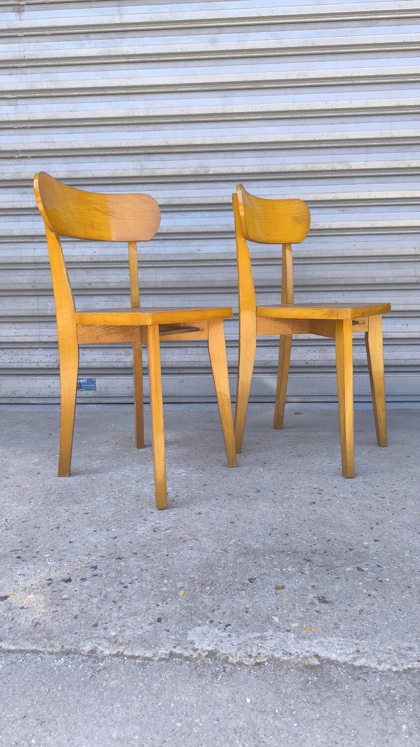 Paire de chaises bistrot Luterma 1960