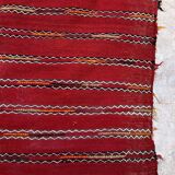 Moroccan kilim zemmour rug - 386 x 168 cm