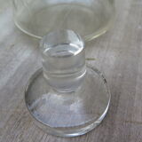 Frosted engraved crystal decanter