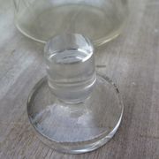 Frosted engraved crystal decanter