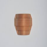 Scandinavian wooden wall lamp in pine veneer, 1960s