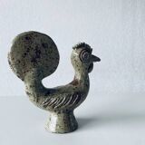 Sandstone rooster signed André Rozay, La Borne