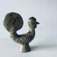 Sandstone rooster signed André Rozay, La Borne